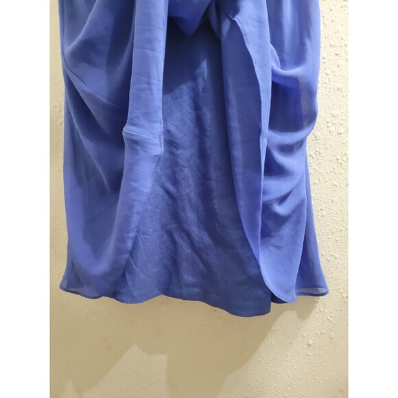 Dress The Population Claudia Midi Ruffle-Trim Dress in Sapphire Size XS - Picture 5 of 9